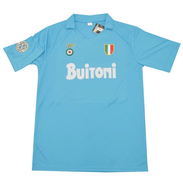 Authentic Camiseta Napoli 1ª Retro 1987 1988 Azul